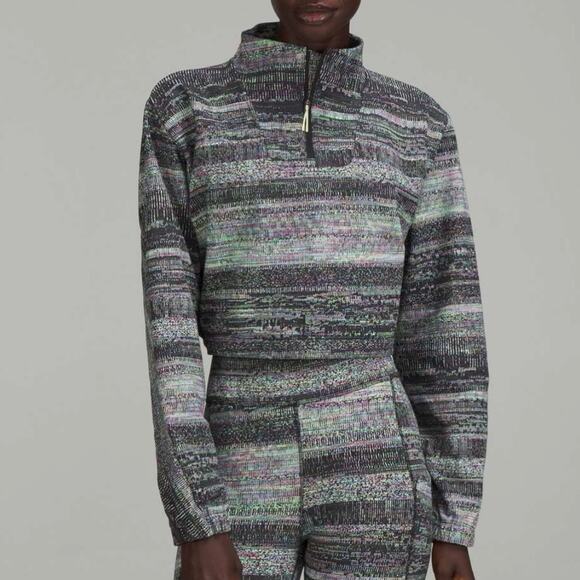 lululemon athletica Tops - Lululemon Lab Cropped Half Zip Pullover